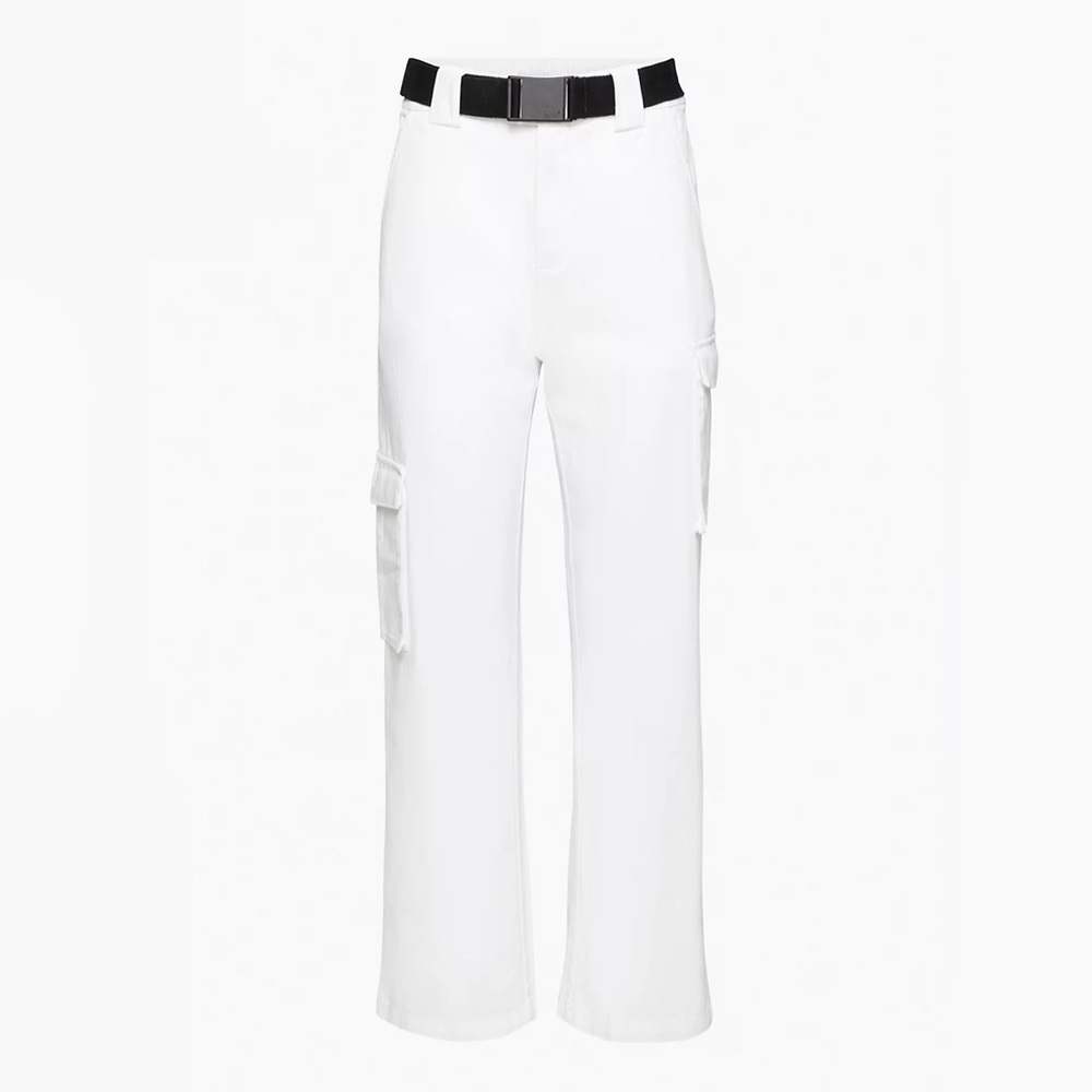 Aritzia White Cargo Pants